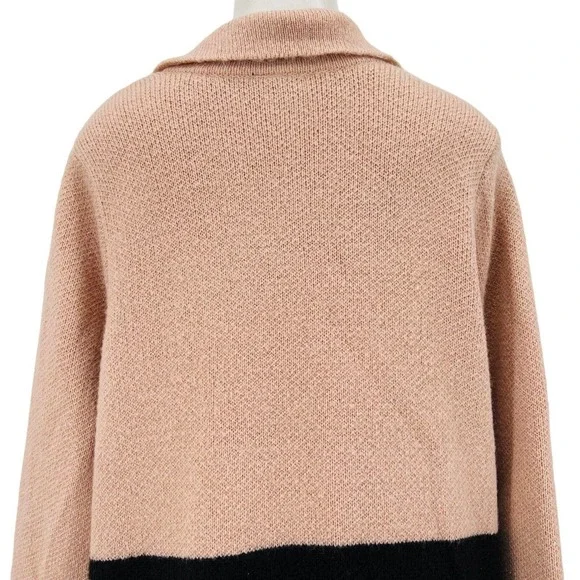 Torrid Women's Button Closure Pockets Long Black/Pink Sweater Size 2X - Picture 7 of 12